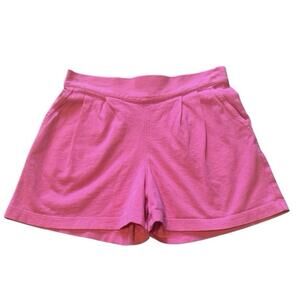 Tea Collection Girls Size 8 Pink Knit Shorts Elastic Waist Pockets